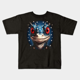 Patriotic Gecko Kids T-Shirt